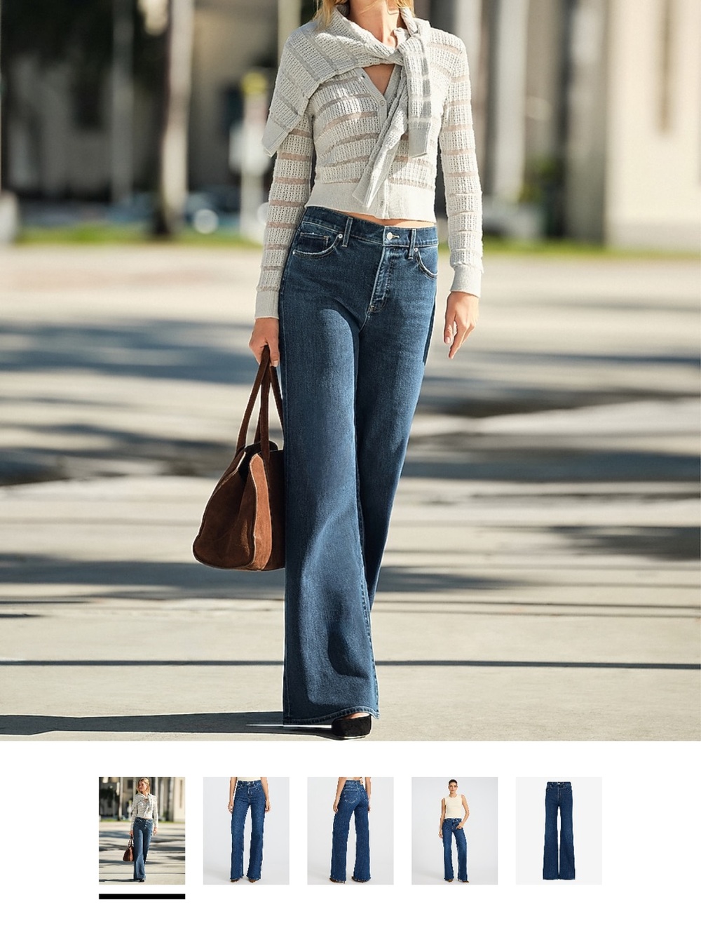 Express High Waisted Relaxed Flare Dark Wash Jean 12s NWT